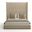 Nativa Interiors Aylet Button Tufted Upholstered High 87 Inch California King Flax Bed