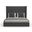 Nativa Interiors Aylet Button Tufted Upholstered Medium 67 Inch California King Charcoal Bed