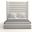 Nativa Interiors Aylet Horizontal Channel Tufted Upholstered High 87 Inch California King Off White Bed