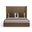 Nativa Interiors Aylet Plain Upholstered Medium 67 Inch California King Brown Bed