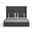 Nativa Interiors Aylet Plain Upholstered Medium 67 Inch California King Charcoal Bed