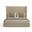 Nativa Interiors Aylet Plain Upholstered Medium 67 Inch California King Flax Bed
