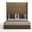 Nativa Interiors Aylet Simple Tufted Upholstered High 87 Inch California King Brown Bed