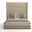 Nativa Interiors Aylet Simple Tufted Upholstered High 87 Inch California King Flax Bed