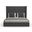 Nativa Interiors Aylet Simple Tufted Upholstered Medium 67 Inch California King Charcoal Bed