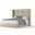 Nativa Interiors Aylet Square Tufted Upholstered Medium 67 Inch California King Flax Bed