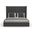 Nativa Interiors Aylet Vertical Channel Tufted Upholstered Medium 67 Inch California King Charcoal Bed