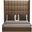 Nativa Interiors Irenne Box Tufted Upholstered High 87 Inch California King Brown Bed