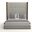 Nativa Interiors Irenne Box Tufted Upholstered High 87 Inch California King Grey Bed