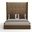 Nativa Interiors Irenne Button Tufted Upholstered High 87 Inch California King Brown Bed