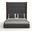 Nativa Interiors Irenne Button Tufted Upholstered High 87 Inch California King Charcoal Bed