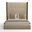 Nativa Interiors Irenne Button Tufted Upholstered High 87 Inch California King Flax Bed