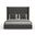 Nativa Interiors Irenne Button Tufted Upholstered Medium 67 Inch California King Charcoal Bed