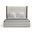 Nativa Interiors Irenne Button Tufted Upholstered Medium 67 Inch California King Off White Bed