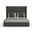 Nativa Interiors Irenne Horizontal Channel Tufted Upholstered Medium 67 Inch California King Charcoal Bed
