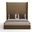 Nativa Interiors Irenne Plain Upholstered High 87 Inch California King Brown Bed