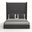 Nativa Interiors Irenne Plain Upholstered High 87 Inch California King Charcoal Bed