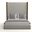 Nativa Interiors Irenne Plain Upholstered High 87 Inch California King Grey Bed