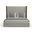 Nativa Interiors Irenne Plain Upholstered Medium 67 Inch California King Grey Bed