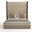 Nativa Interiors Irenne Simple Tufted Upholstered High 87 Inch California King Flax Bed