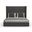 Nativa Interiors Irenne Simple Tufted Upholstered Medium 67 Inch California King Charcoal Bed