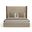 Nativa Interiors Irenne Simple Tufted Upholstered Medium 67 Inch California King Flax Bed