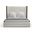 Nativa Interiors Irenne Simple Tufted Upholstered Medium 67 Inch California King Off White Bed