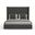Nativa Interiors Irenne Vertical Channel Tufted Upholstered Medium 67 Inch California King Charcoal Bed