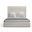 Nativa Interiors Moyra Button Tufted Upholstered Medium 67 Inch California King Off White Bed