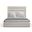 Nativa Interiors Moyra Horizontal Channel Tufted Upholstered Medium 67 Inch California King Off White Bed