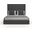 Nativa Interiors Moyra Plain Upholstered Medium 67 Inch California King Charcoal Bed