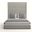 Nativa Interiors Moyra Simple Tufted Upholstered High 87 Inch California King Grey Bed