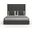 Nativa Interiors Moyra Simple Tufted Upholstered Medium 67 Inch California King Charcoal Bed