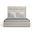 Nativa Interiors Moyra Square Tufted Upholstered Medium 67 Inch California King Off White Bed