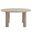 Nautica Outdoor Patio 60 Inch Round Aluminum Dining Table In Taupe