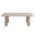 Nautica Outdoor Patio 87 Inch Rectangular Aluminum Dining Table In Taupe