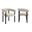 Nautica Outdoor Patio Aluminum Dining Armchairs Set of 2 In Ivory and Graphite