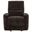 Navarro Chenille Upholstered Glider Recliner In Dark Brown