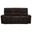 Navarro Chenille Upholstered Reclining Sofa In Dark Brown