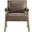 Navassa Modern Faux Leather Arm Chair In Espresso