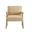 Navassa Modern Faux Leather Arm Chair In Sand