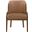 Navo Vegan Leather Upholstered Dining Chair In Brown and Stained Walnut