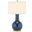 Navy Blue 27.5 Inch Ceramic Paris Lamp