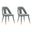 Neda Dining Chair Set of 2 In Grey
