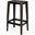 Nell 30 Inch Seat Height Black Metal Seat And Foot Rest With Black Wood Legs Stool