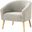 Nell Boucle Armchair In Grey