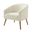 Nell Boucle Armchair In Ivory
