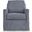 Nenana Next-Gen Nuvella Swivel Glider Accent Chair In Denim