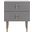 Neptune 2 Drawer Side Table In Grey