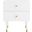 Neptune 2 Drawer Side Table In White